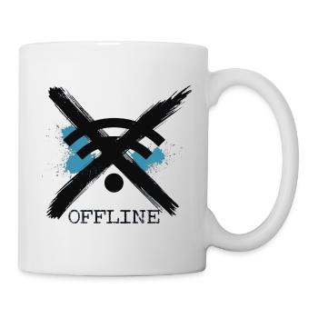 Chronically Offline -Digital Detox Art by Free Art - Tasse - Weiß - Rechts
