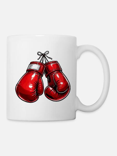boxhandschuhe - Tasse - Weiß
