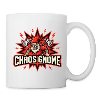 Böser Gnom, Dunkler Gnom, Goth-gnom, Lustiger Gnom - Tasse - Weiß - Rechts