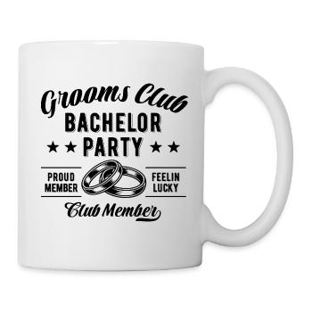 Club des Mariés - Enterrement de vie de garçon JGA - Mug blanc - blanc - Droite