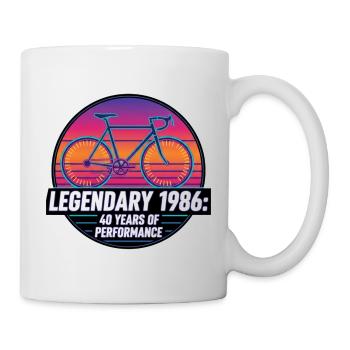 Legendary 1986 Vintage Road Bike 40th Birthday - Mug - white - Right