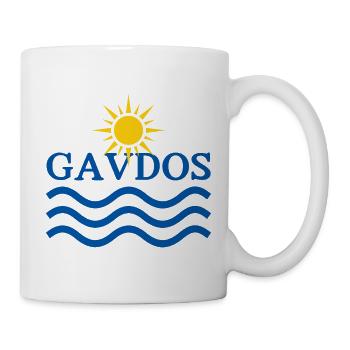 Gavdos Sonnenwellen-Logo - Tasse - Weiß - Rechts