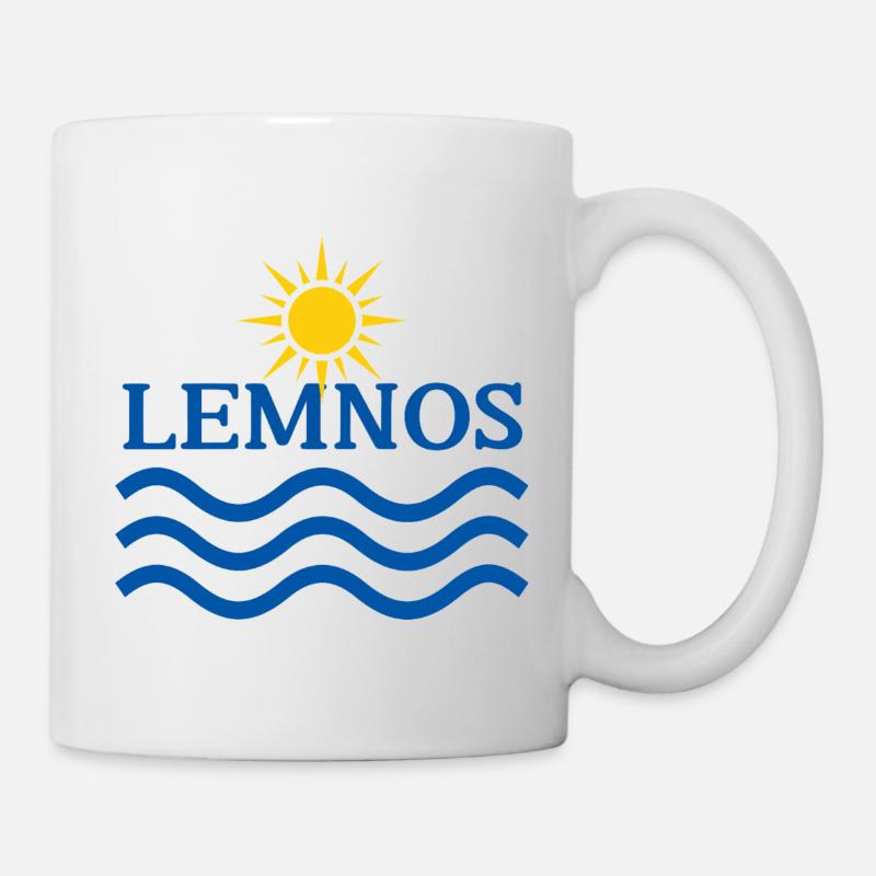 Lemnos Sun Waves  - Mug - white