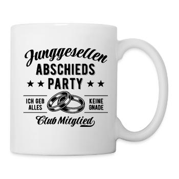 Enterrement de vie de garçon - Nom du membre du club - Mug blanc - blanc - Droite