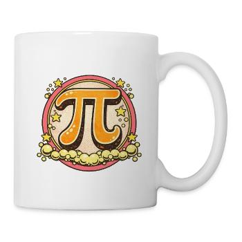 Insigne rétro Pi Pop - Mug blanc - blanc - Droite