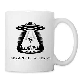 Téléportez-moi déjà - Mug blanc - blanc - Droite