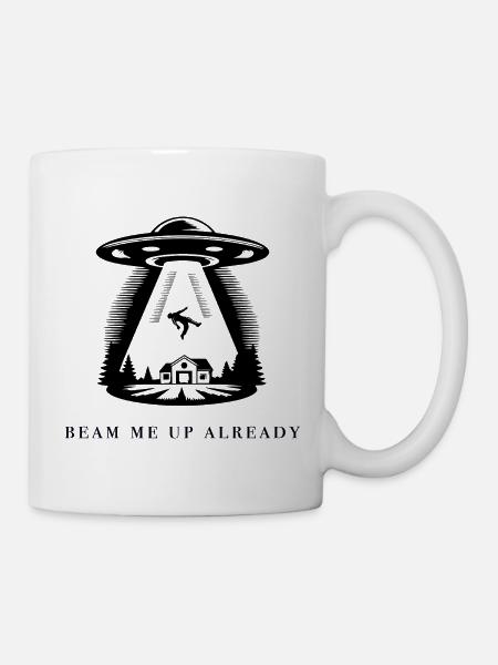 Téléportez-moi déjà - Mug blanc - blanc