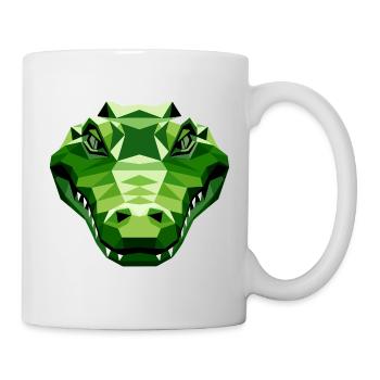 Krokodil Alligator Reptilien Kroko Liebe Krokodile - Tasse - Weiß - Rechts