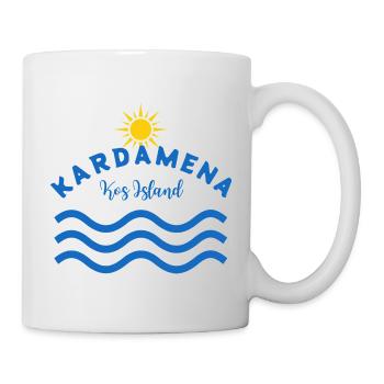 Kardamena Kos Insel Sonnenwellen - Tasse - Weiß - Rechts
