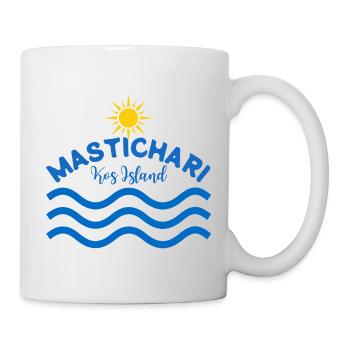 Vagues de soleil de l’île Mastichari Kos - Mug blanc - blanc - Droite