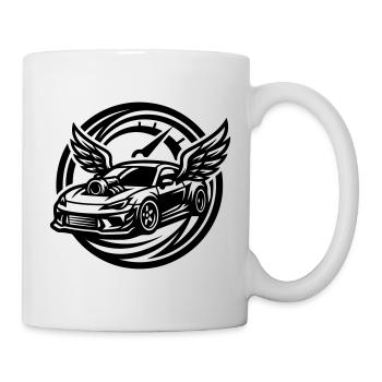 Auto Tuning Tacho - Tasse - Weiß - Rechts