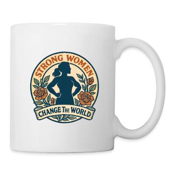 Starke Frau – Wandel der Welt - Tasse - Weiß - Rechts