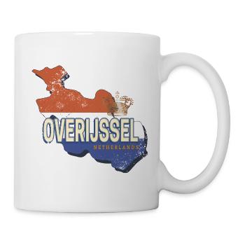 Overijssel Niederlande Retro Holland Souvenir - Tasse - Weiß - Rechts