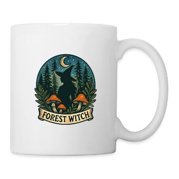 Waldhexe im Mondlicht - Tasse - Weiß - Rechts