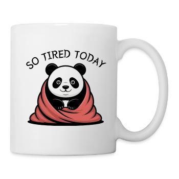 Panda Kuscheltraum unter Decke - Tasse - Weiß - Rechts