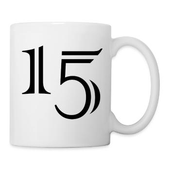 15. 15 ANS. 15e ANNIVERSAIRE. ANNIVERSAIRE 15 ANS. - Mug blanc - blanc - Droite