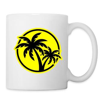 Palm Tree Symbol Beach - Mug - white - Right
