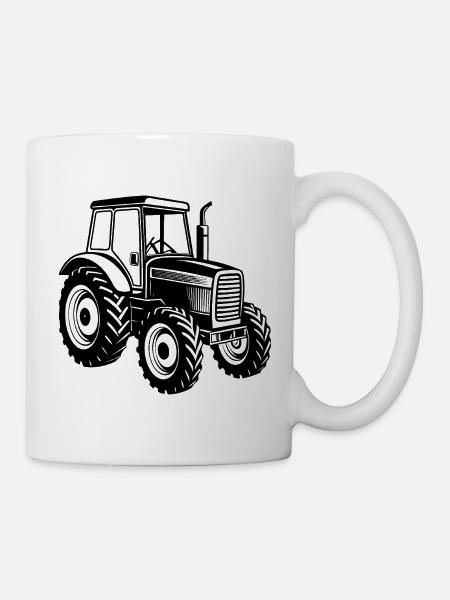 Landwirtschaftlicher Traktor - Tasse - Weiß