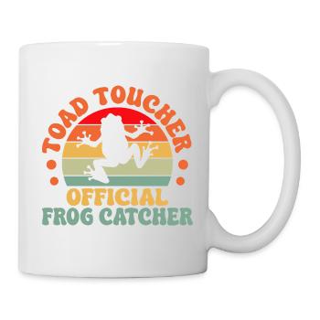 Frog Catcher Toad Toucher Official Catcher Frog - Tasse - Weiß - Rechts
