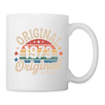 Avril 1973 Vintage Rétro Cadeau Anniversaire Avril - Mug blanc - blanc - Droite