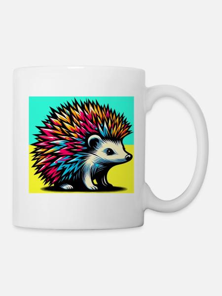 Igel - Tasse - Weiß