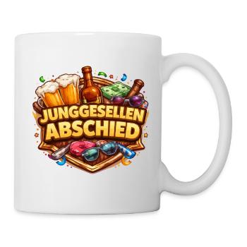 Junggesellenabschied Feierdesign - Tasse - Weiß - Rechts
