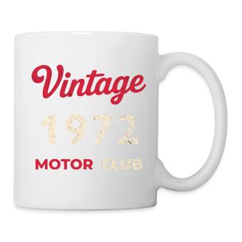 Cadeau vintage de l’année de naissance rétro du Motor Club 1972 - Mug blanc - blanc - Droite