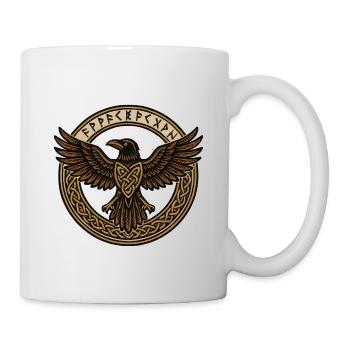 Rabenlord im Runenkreis - Tasse - Weiß - Rechts