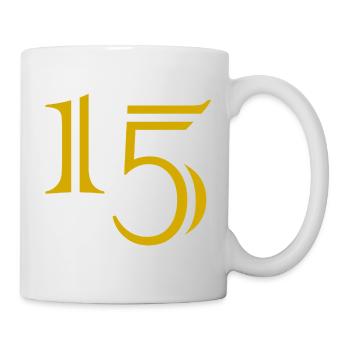 15. 15 ANS. 15e ANNIVERSAIRE. ANNIVERSAIRE 15 ANS. - Mug blanc - blanc - Droite
