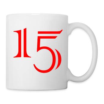 15. 15 ANS. 15e ANNIVERSAIRE. ANNIVERSAIRE 15 ANS. - Mug blanc - blanc - Droite