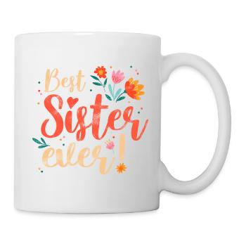 Best Sister Vintage Design for Sisters - Mug - white - Right