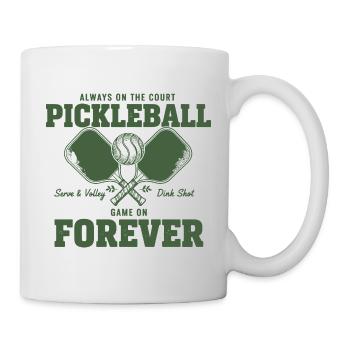 Joueur de Pickleball Toujours Toujours Sur le Terrain - Mug blanc - blanc - Droite