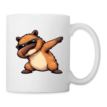 Dabbing Capybara - Tasse - Weiß - Rechts