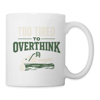 lumberjack therapy, logger therapy humor, - Mug - white - Right