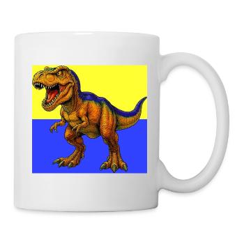 dinosaure - Mug blanc - blanc - Droite