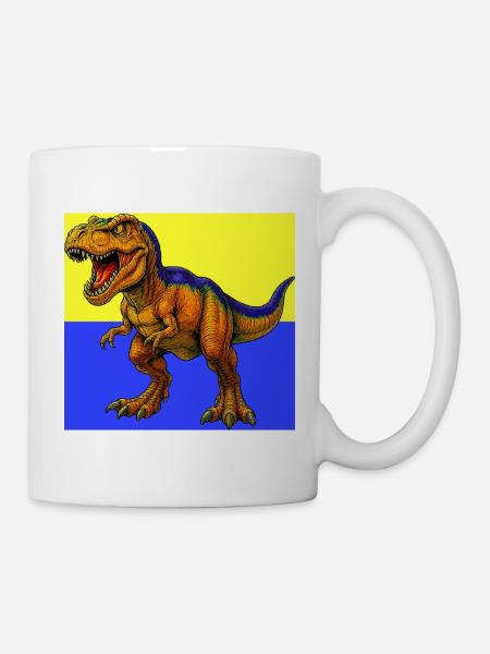 Dinosaurier - Tasse - Weiß