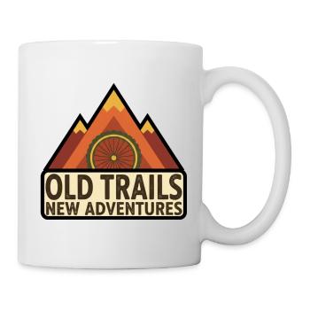 Old Trails New Adventures Mountain Bike - Mug - white - Right