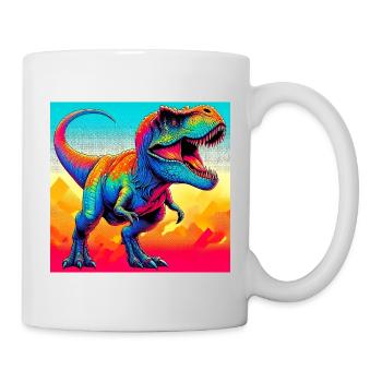Dinosaurier - Tasse - Weiß - Rechts
