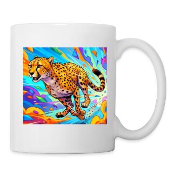 Gepard - Tasse - Weiß - Rechts