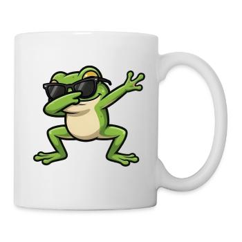 Grenouille à tamponner - Mug blanc - blanc - Droite