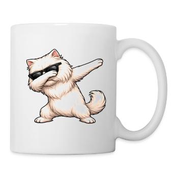 Dabbing Persian Cat - Mug - white - Right