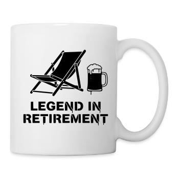 Légende du fauteuil inclinable de retraite - Mug blanc - blanc - Droite