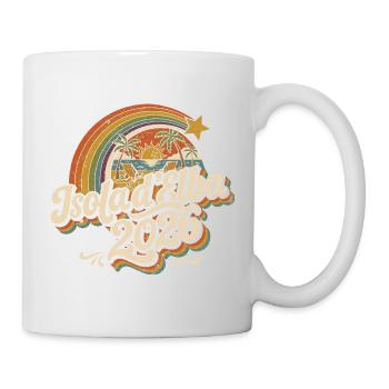 Isola d'Elba 2026 Retro Strand-Logo - Tasse - Weiß - Rechts