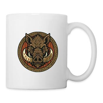 Viking Boar Emblem - Mug - white - Right