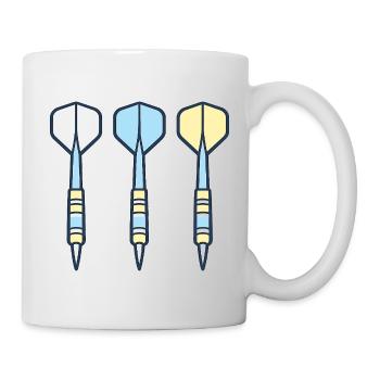 Darts Trio: Colored Arrows - Mug - white - Right
