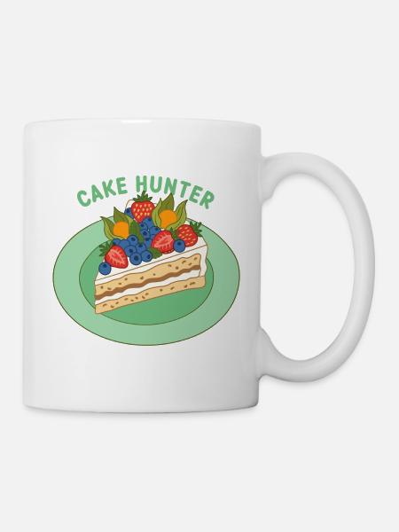 Illustration du gâteau aux fruits de Cake Hunter - Mug blanc - blanc