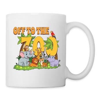Off to The Zoo Animals Zoo Party Jungle Zoo - Mug - white - Right