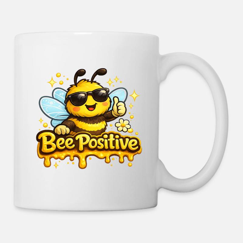 Bee Positiv - Tasse - Weiß