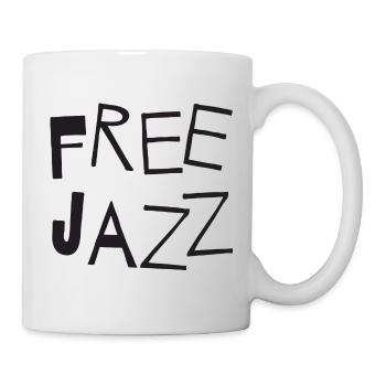 Free Jazz Handgezeichnete Buchstaben - Tasse - Weiß - Rechts