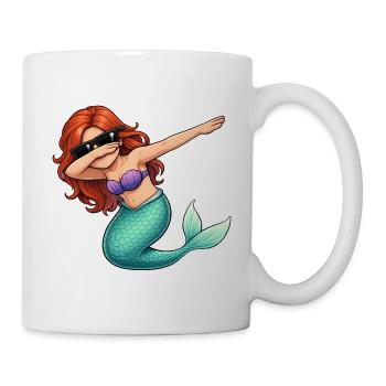 Tamponnement de la sirène - Mug blanc - blanc - Droite